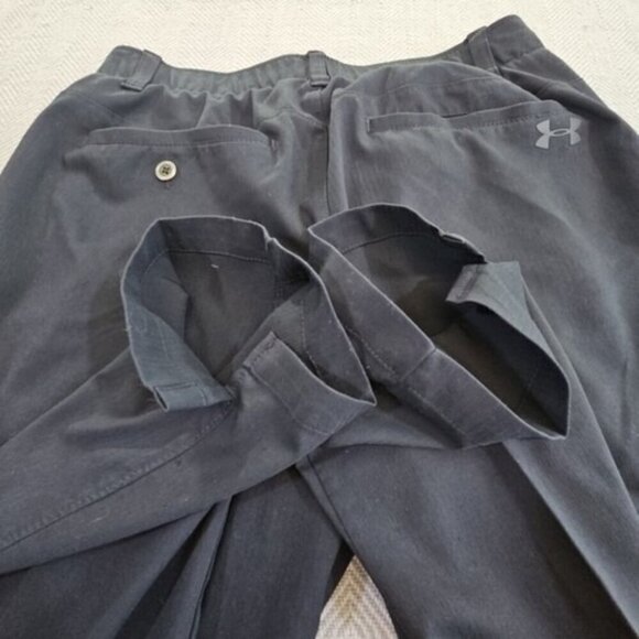 Under Armour The Showdown Pant Men's 32 x 32 Black Straight Golf Slacks Stretch - Picture 6 of 16